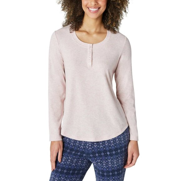 NEW Eddie Bauer Plus Size 3 piece Waffle Knit Henley Shorts pants PJs Pajama set - Picture 2 of 6